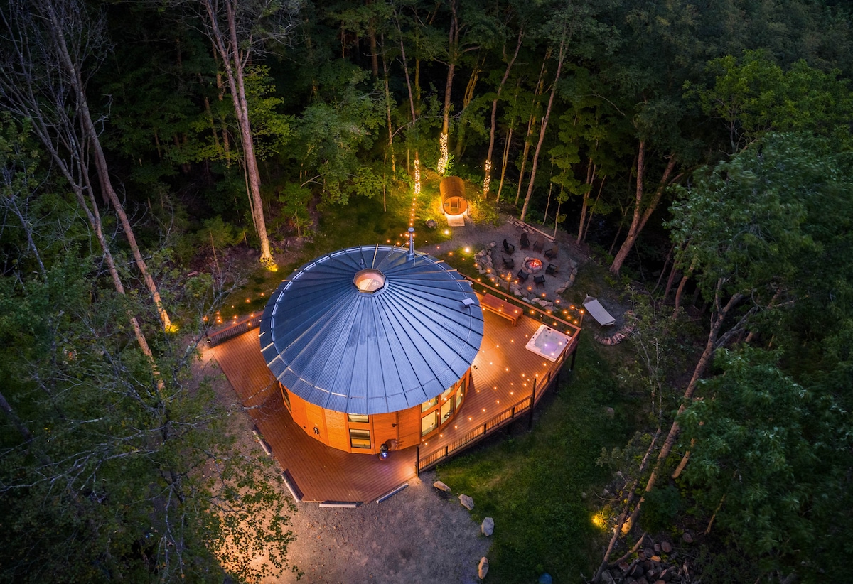 Mount Snow Yurt: Hot Tub~Wood Stove~WiFi~EVcharger - Yurts for Rent in ...