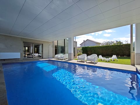 Design with heated pool