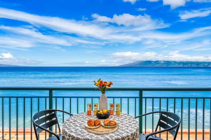 Oceanfront 3BR Condo | AC | Beach & Baby Gear