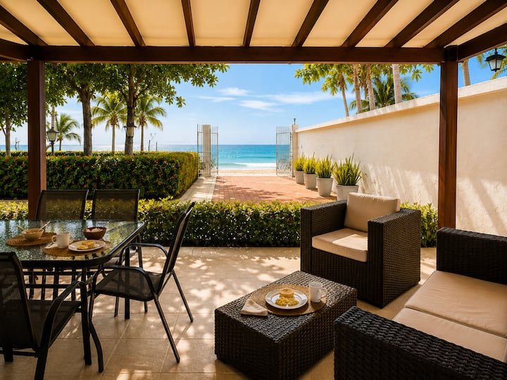 Cabin with direct access to the beach