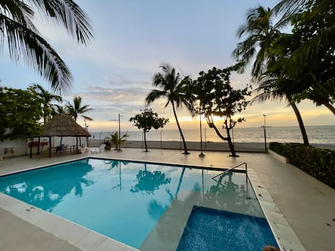 Beach cabin with private beach access