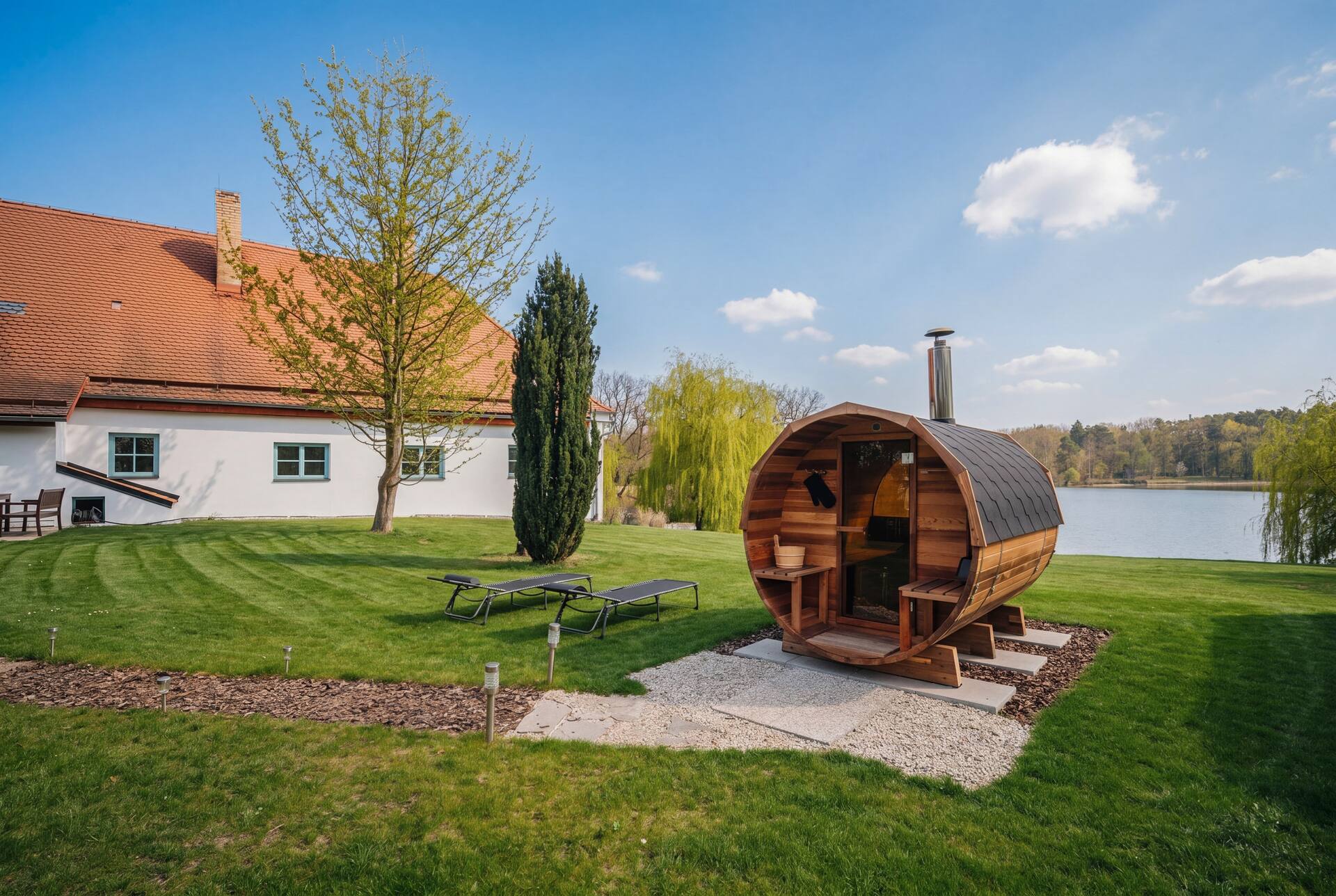Bezdrevská Bašta – house with sauna by the water