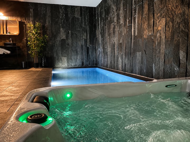 Privé: Piscine Jacuzzi Sauna - Ferrières