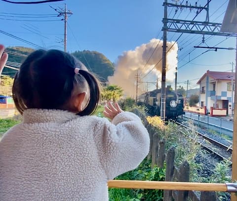 SL locomotive excitement/4 bedrooms + kids room/max 17 people/2 mins to station/roofed BBQ/Nikkou si