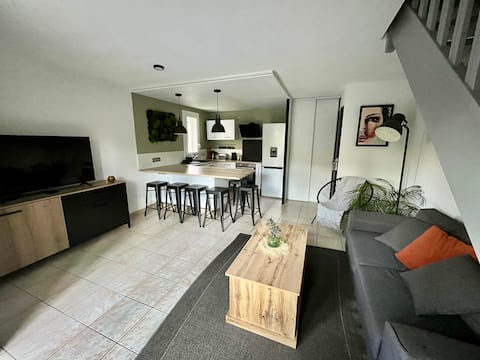 Duplex house with private garden