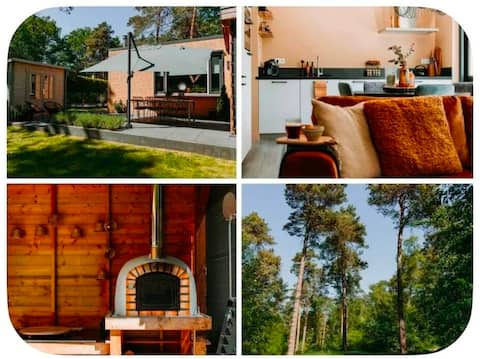 Cozy forest cottage on the edge of the woods with fenced garden