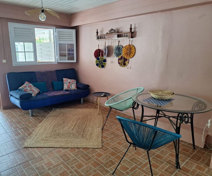 Cosy F3 Vue Sur Forêt, Piscine Solarium Vue Mer - Martinique