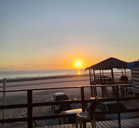 House on the sand in Ajuruteua.