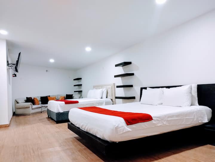 Izba s televízorom a pohodlnými lôžkami, ktoré vám poskytnú najlepší odpočinok