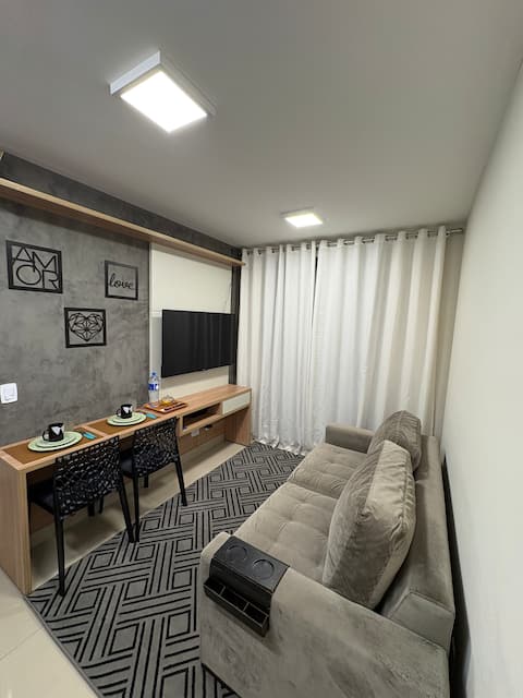 Popular Airbnb listing: New apartment with air conditioning and backyard | Privileged location in Santo André