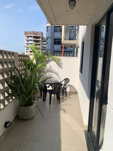 New apartment with air conditioning and yard | Privileged location