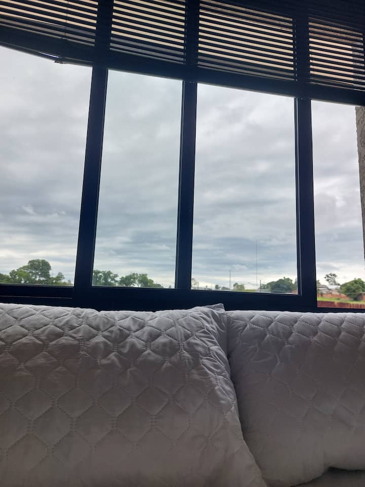 Réveil avec la vue sur le ciel de Foz est incroyable. 