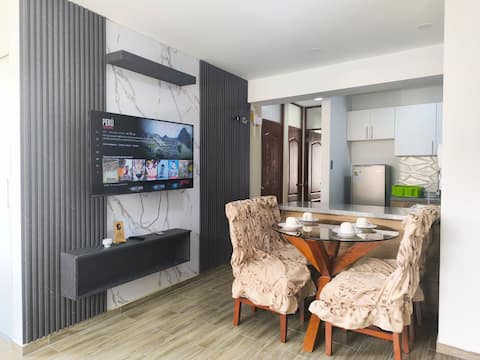 two bedrooms, fast wifi, garage