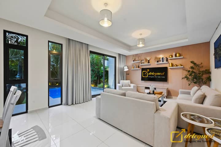 Private Pool 3br Villa Damac Hills 2 By Deleguest - Dubaï
