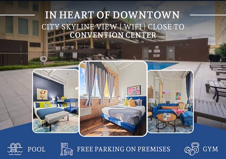 Downtown Penthouse Close To Convention Center