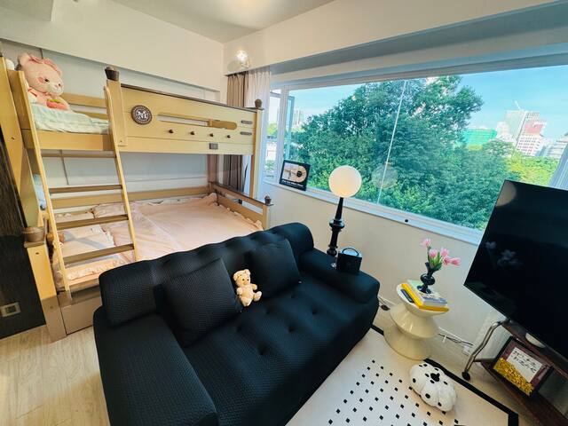 尖沙咀地铁站维多利亚港海港城豪华两房公寓可洗衣烘干做饭 gallery image 3