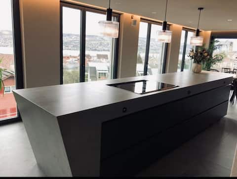 *Penthouse with lake view, hot tub & rooftop*