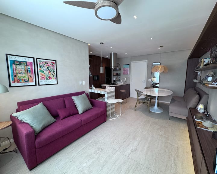 143 Flat Residence Service + 1 Bedroom + Pool+gym - São Paulo