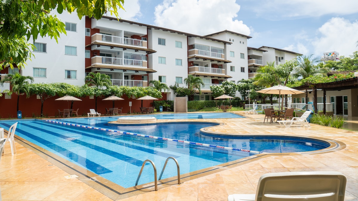 Foto do anúncio de Apartamento a 200m Beach Park/ Vista Mar em Porto das Dunas, Aquiraz