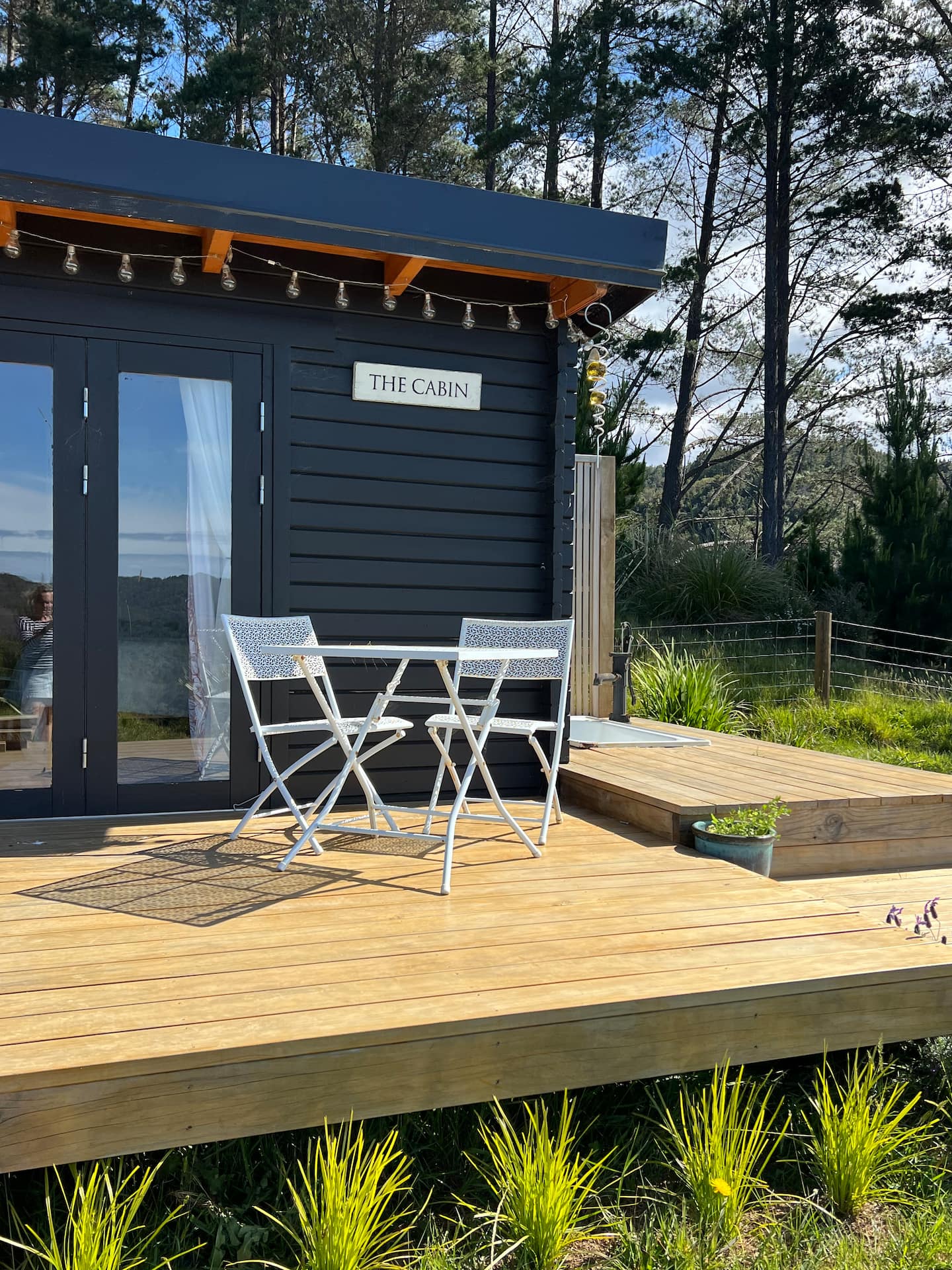 The Cabin - Beautiful Views From The Outside Bath. 3