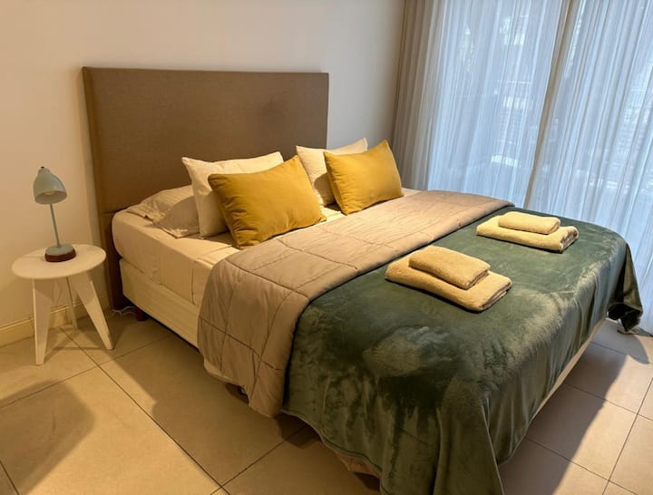 Monoambiente amoblado en Palermo con cama queen