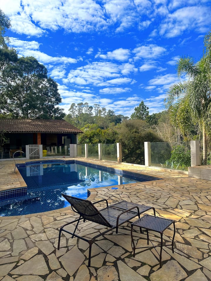 Chácara Com Piscina Hidromassagem Na Rota Do Vinho - São Roque