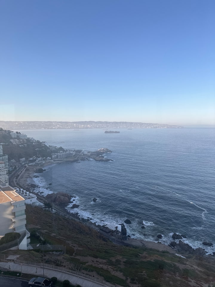Depto. Excelente Vista Al Mar - 비냐델마르