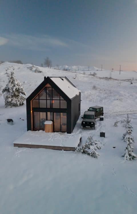 "Chalet 63" Cozy chalet with wood-burning stove & view