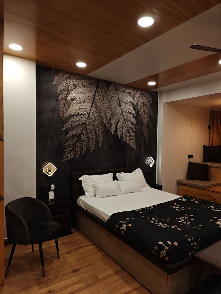 Double bed with premium linens