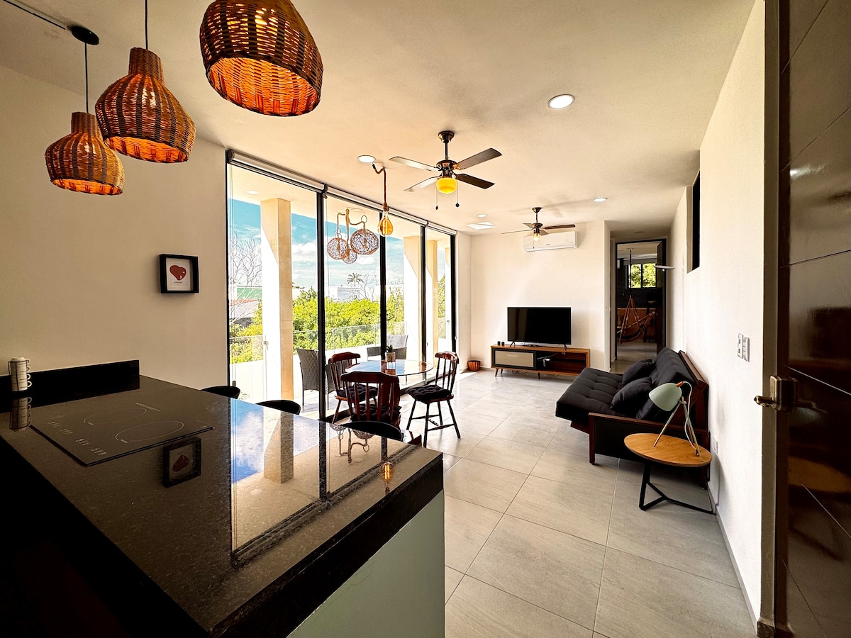 Airbnb con mejor rendimiento: Lovely apartment in Temozon Norte, Merida, Yucatan. en Fraccionamiento Residencial Andalucía