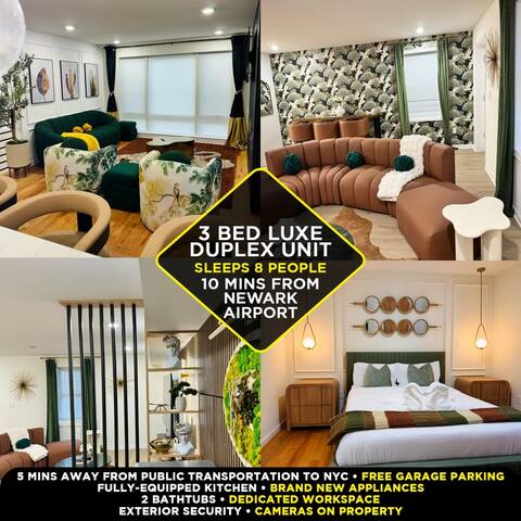 Luxurious 3 Bedroom Duplex, sleeps 8, 2.5 baths
