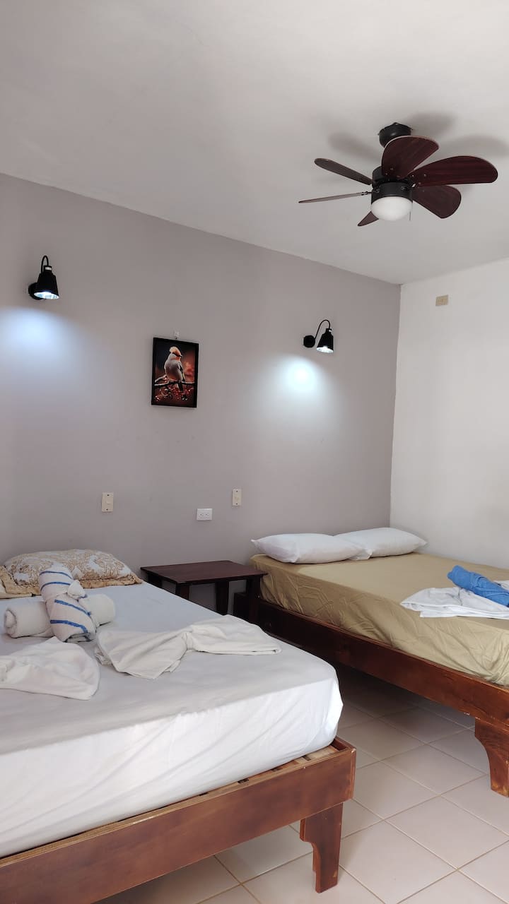 Room 6, in front of the pool.