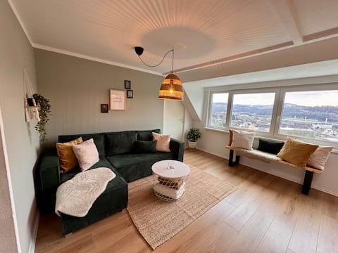 Central, bright, two-room duplex apartment