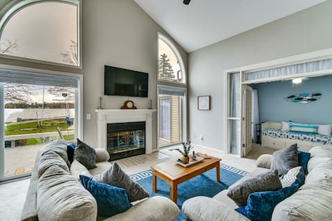 Lakefront Home w/ Deck & Dock in Oscoda Twp!
