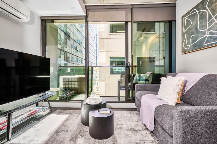 Melbourne Cbd Retreat W Gym & Balcony - Melbourne