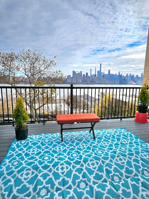 New duplex with spectacular view of New York