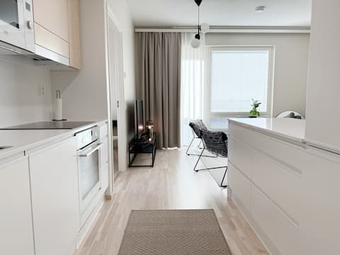 Cozy triangle, sauna + balcony, near the train station