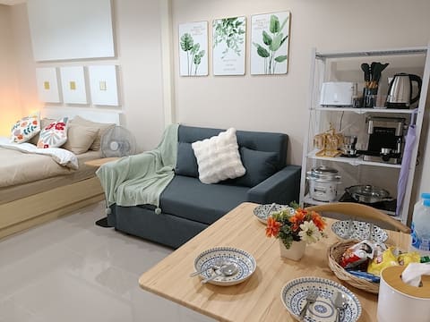 Walk BTS 9 mins RiverPier, pool, Asiatique, wifi