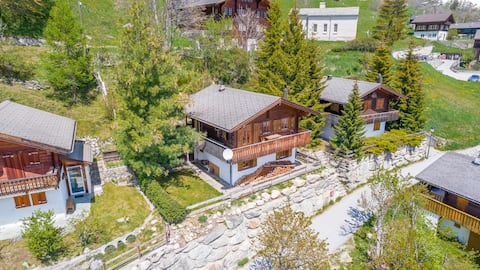 Entire Chalet with stunning view, sauna & garden