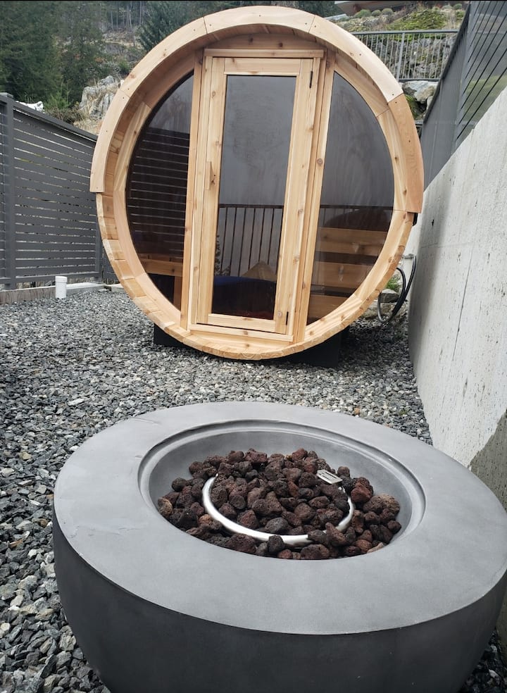 Red cedar sauna