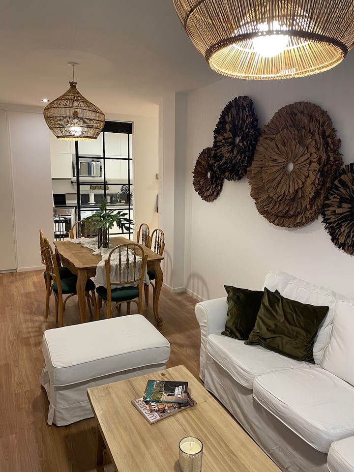 Квартира с 2 спальнями, патио и зоной гриля в Barracas