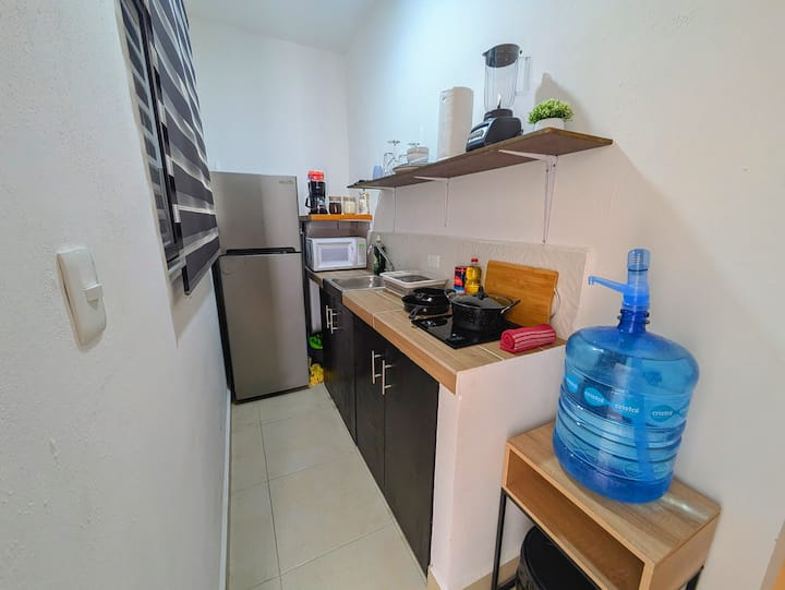 Rooftop Pool Studio Full-equipped & 15min To Beach - Cancún