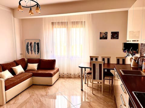 Successful Airbnb property: Modern Seaview Apartment with a Pool Dobra Voda in Pečurice