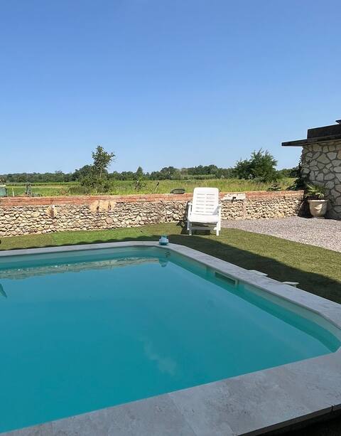 Superb cottage with a private pool.