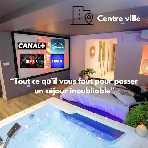 Popular Airbnb listing: Balneotherapy and "Le Saona" Cinema in Ain