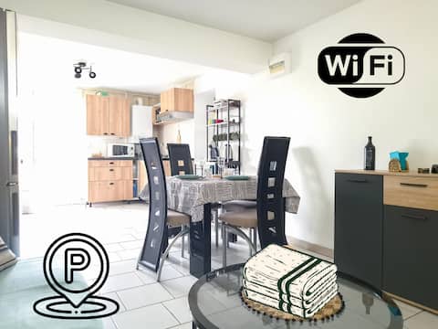 Le Jardin des Mazades - Cozy T2 - Parking - Wi-Fi