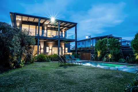3BR Coastal Retreat with Pool, 150m to Beach