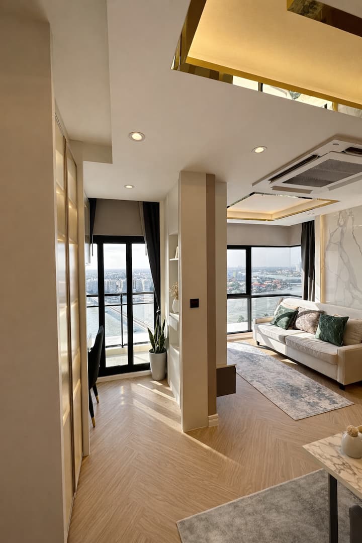 Luxury 2br | River View | 360° Pool & Gym Access - Bangkok
