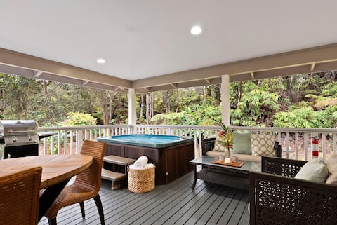 Ohia Lehua Hale-Hot Tub-Fireplace-Fire Table