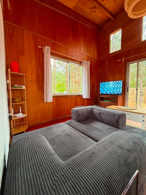 Popular Airbnb listing: Forest Shelter – Cabin in Punta del Diablo in Punta Del Diablo